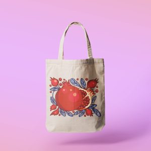 Armenian tote bag, handbag, pomegranate