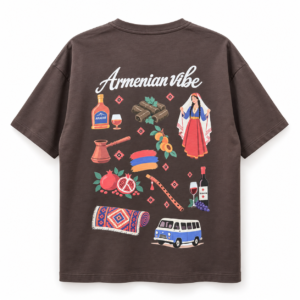 Премиальная футболка "Армянский стиль" с армянскими мотивами 👕